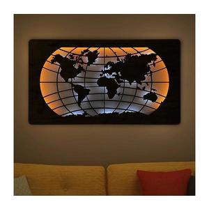 Li-Go 4868/DUB2 - LED Nástenná dekorácia LED/24W/230V 110x60 cm dub/mapa sveta 4868/DUB2 vyobraziť