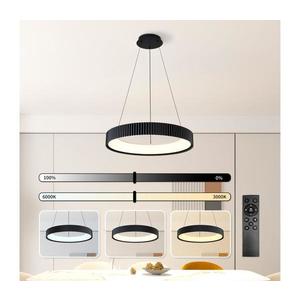 Brilagi - LED stmievateľný luster na lanku FALCON MODERN LED/54W/230V 60 cm čierny + diaľkové ovládanie BRI505 vyobraziť
