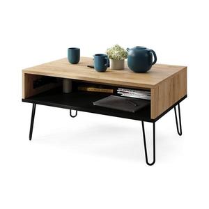 Konferenčný stôl so zdvíhacou doskou a policou HALIJA dub craft/čierna 5903631915765 vyobraziť