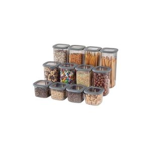 Plastové dózy v súprave 12 ks na potraviny Fresco – Hermia vyobraziť