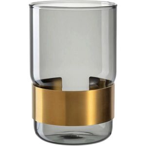 VÁZA, kov, sklo, vyobraziť