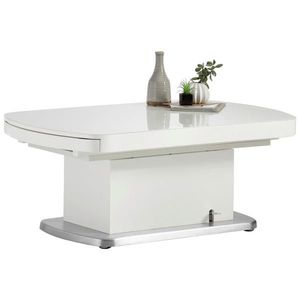 Venda KONFERENČNÝ STOLÍK, biela, kov, sklo, kompozitné drevo, 120/75/50 cm vyobraziť