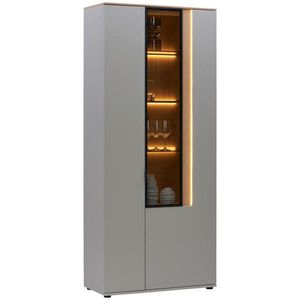 Dieter Knoll VITRÍNA, farba duba, svetlosivá, 93, 2/213, 1/42 cm vyobraziť