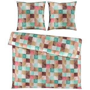 Novel POSTEĽNÁ BIELIZEŇ, satén, zelená, 200/200 cm vyobraziť