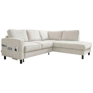 MID.YOU ROHOVÁ SEDACIA SÚPRAVA, textil, béžová vyobraziť