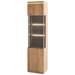 Linea Natura VITRÍNA, trámový dub, dub bianco, 50/204/37 cm vyobraziť