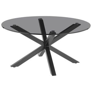 Xora KONFERENČNÝ STOLÍK, sivá, čierna, kov, sklo, 82/82/40 cm vyobraziť