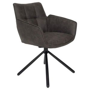 SetOne by Musterring STOLIČKA S PODRÚČKAMI, mikrovlákno, sivá vyobraziť