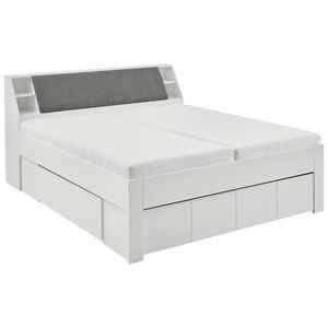 Carryhome POSTEĽ, 180/200 cm, sivá, biela vyobraziť