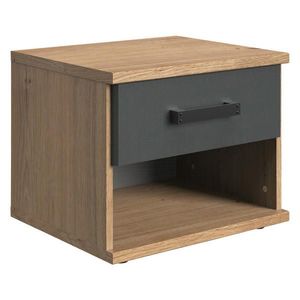 MID.YOU NOČNÝ STOLÍK grafitová, farba duba vyobraziť