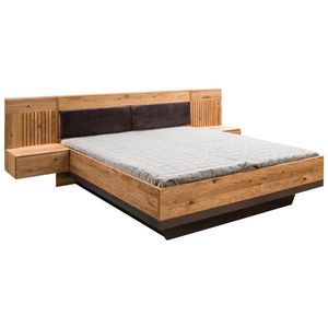 Linea Natura ZOSTAVA S POSTEĽOU, 180/200 cm, čierna, farba duba vyobraziť