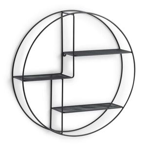 Zeller Present NÁSTENNÝ REGÁL, čierna vyobraziť