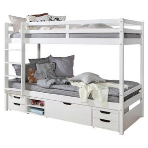 MID.YOU POSCHODOVÁ POSTEĽ, 90/200 cm biela vyobraziť