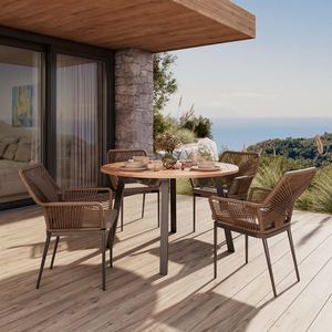 Ambia Garden ZÁHRADNÝ STÔL, drevo, kov, 130/130/75 cm vyobraziť