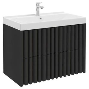 MID.YOU SKRINKA S UMÝVADLOM, čierna, čierna, 81 cm vyobraziť