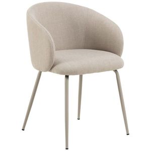 MID.YOU STOLIČKA S PODRÚČKAMI, oceľ, štruktúra, béžová vyobraziť