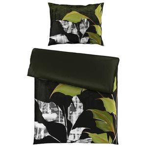 Esposa OBOJSTRANNÁ POSTEĽNÁ BIELIZEŇ, satén, zelená, čierna, 140/200 cm vyobraziť