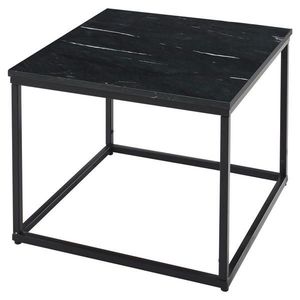 Novel KONFERENČNÝ STOLÍK, čierna, kameň, 60/60/46 cm vyobraziť