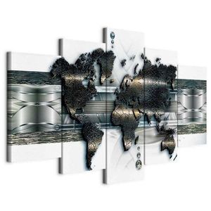 artgeist OBRAZ NA PLÁTNE, abstraktné, mapa sveta, 200/100/1.2 cm vyobraziť
