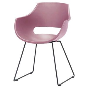 Livetastic STOLIČKA S PODRÚČKAMI, oceľ, ružová, čierna vyobraziť