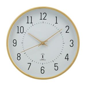 Ambia Home RÁDIOM RIADENÉ HODINY, prírodná farba, biela, 31, 7 cm vyobraziť