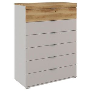 Dieter Knoll KOMODA, dub, farba duba, svetlosivá, 90/123/47 cm vyobraziť