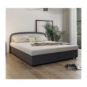 Čalúnená posteľ s pružinovou matracou a úložným priestorom MALIA 160x200 sivá 8595178649745 vyobraziť