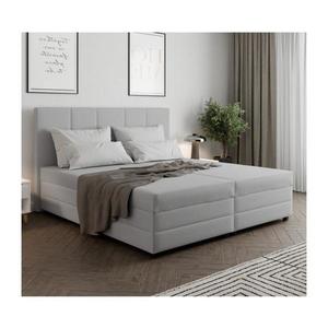 Čalúnená posteľ ISABEL 160x200 s pružinovou matracou a úložným priestorom, svetlosivá 8595178699818 vyobraziť