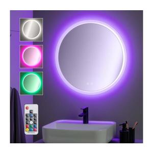 Brilagi-LED RGBW stmievateľné vyhrievané zrkadlo s podsvietením CLARA PRO 19W/230V, priemer 60 cm, IP44 + diaľkové ovládanie FG-GM1108-19W-RGB2 vyobraziť