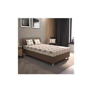 Čalúnená posteľ s úložným priestorom a matracom GEORGE 120x200 cm hnedá SKT120x200 s matrací vyobraziť