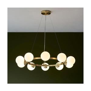 Endon 106008 - Závesný luster na lanku OTIS 10xG9/3W/230V zlatá/biela 106008 vyobraziť