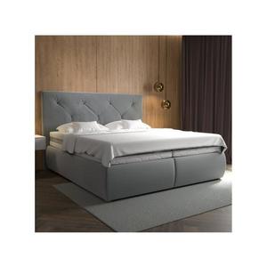 Boxspringová posteľ ELEN 180 x 200 cm s matracom a topperom, sivá RIC180x200 s matrací a topperem vyobraziť