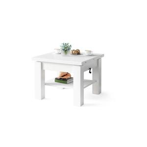 Rozkladací konferenčný/jedálenský stôl so zdvíhacou doskou CALEB biela 5903631910593 vyobraziť