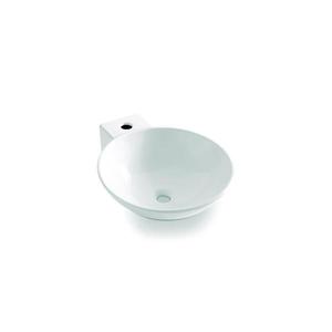 Bathco 0028 - Umývadlo na dosku BAYONA 42x50, 5 cm porcelán/biela 0028 vyobraziť
