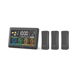 Sencor - Meteostanica s farebným LCD displejom + 3 senzory 3xAA + 6xAA čierna 52000383 vyobraziť
