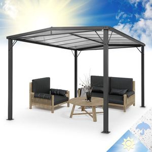 Blumfeldt Pantheon Solid Sky Flat, pergola, prístrešok, 3 x 4 m, polykarbonát vyobraziť
