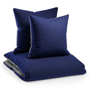 Sleepwise Soft Wonder-Edition, posteľná bielizeň, tmavomodrá, 155 × 200 cm, 80 x 80 cm vyobraziť