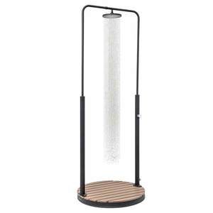 Blumfeldt Sumatra Falls Round, záhradná sprcha, WPC, hliník, Ø 80 cm, okrúhla vyobraziť