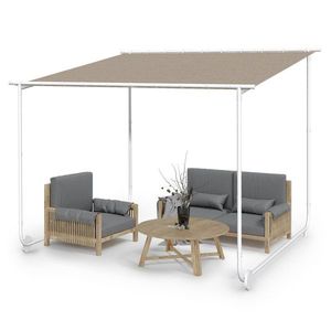 Blumfeldt Nantes, pergola, slnečná strieška, 3 x 3 m, polyester, oceľový rám, UV 50+, podlahové kolieska vyobraziť