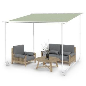 Blumfeldt Nantes, pergola, slnečná strieška, 3 x 3 m, polyester, oceľový rám, UV 50+, podlahové kolieska vyobraziť