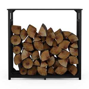 Blumfeldt Valdivian sklad dreva, 1, 5 ložného metra, stabilný, oceľ, kryt proti dažďu, taška na prenášanie vyobraziť