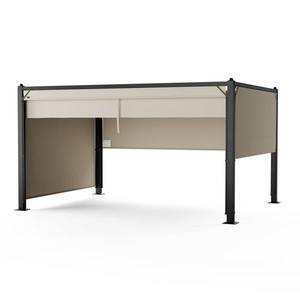 Blumfeldt Pantheon Cortina pergola 3x4 m, odolná voči poveternostným vplyvom, hliník, prášková farba, rolety vyobraziť