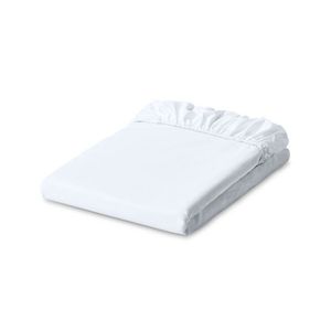 Džersejové napínacie prestieradlo, biele, nadmerná veľkosť vyobraziť