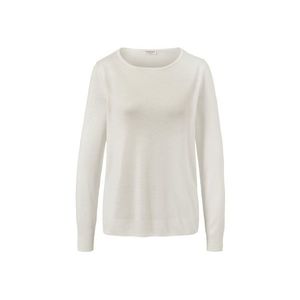 Pulóver z jemného úpletu, krémový vyobraziť