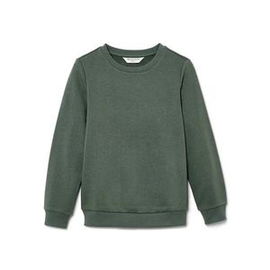 Detská mikina s počesanou vnútornou stranou, zelená vyobraziť