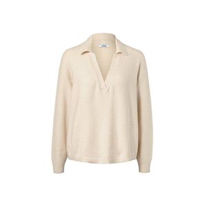 Pletený pulóver s golierom v štýle polokošele vyobraziť