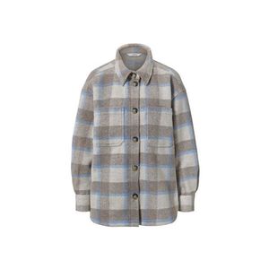 Kockovaná bunda v štýle košele vyobraziť