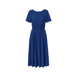 Džersejové šaty s výstrihom na chrbte vyobraziť