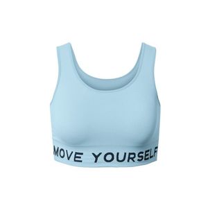 Športová podprsenka bez švov, svetlomodrá vyobraziť