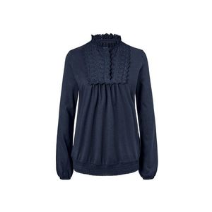 Blúzkové tričko s ažúrovou výšivkou vyobraziť